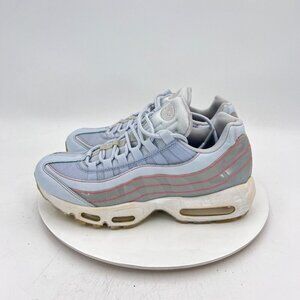 Nike Air Max 95 Women Size 9.5 918413 400 Half Blue Summit White Training Shoes